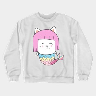 Funy Mermaid Cat Crewneck Sweatshirt